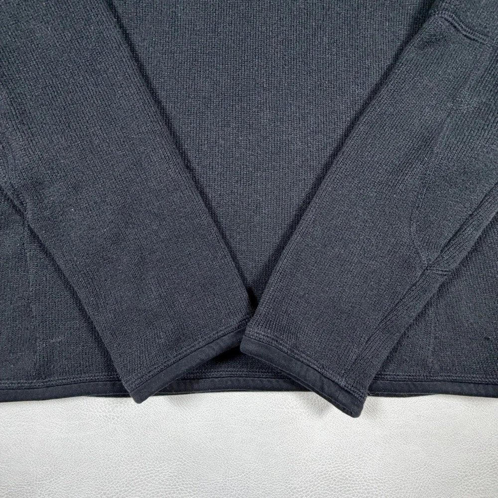 Patagonia Better Sweater‎ 1/4 Zip Fleece Pullover Black Womens Small 25527